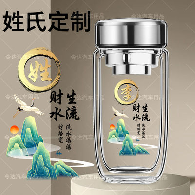 新款鹅蛋玻璃杯双层加厚泡茶水杯