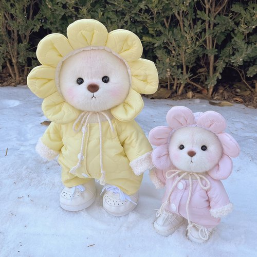 花花棉服莉娜熊的衣服小熊丽娜冬