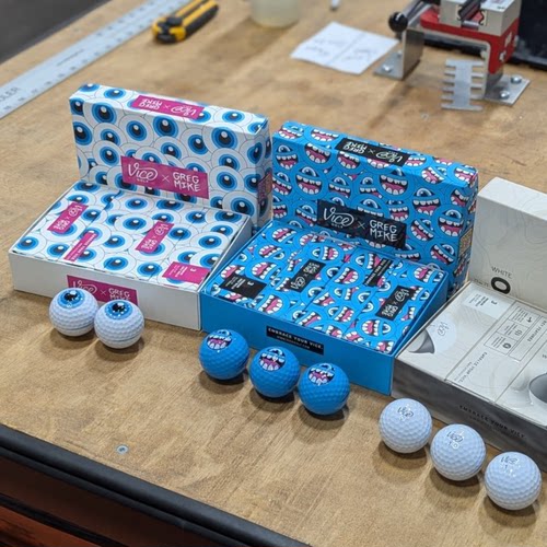 Vice x Greg Mike限量版蓝色怪兽高尔夫球大眼球联名收藏款专业球
