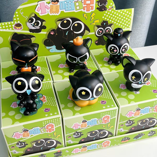 新款罗小黑战记日常盲盒摆件潮玩手办公仔桌面摆件送朋友学生礼物