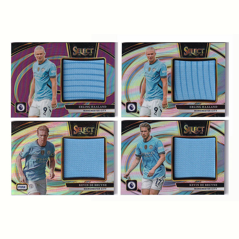 球星卡 德布劳内 哈兰德 球衣物料 银折 2024-25 select英超 曼城