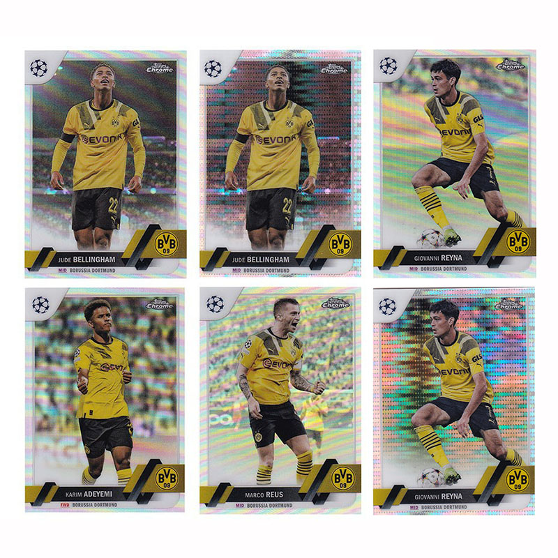 球星卡 银折 2022-23 topps 罗伊斯 阿德耶米 贝林厄姆 多特蒙德