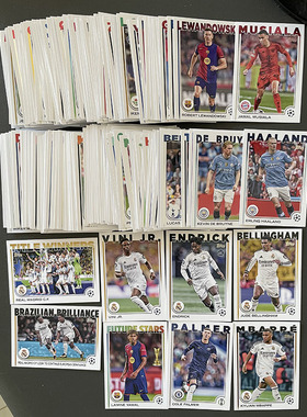 球星卡 2024-25 Topps UCC欧战 全套200张 哈兰德 姆巴佩 亚马尔