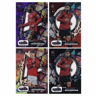 球星卡 曼联 25编 水晶 2023-24 Topps 布鲁诺 B费 梅努 加纳乔