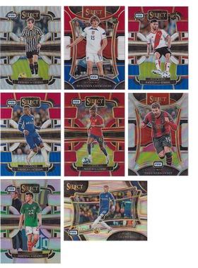 球星卡 2023-24 select FIFA版 银红折 威廉姆斯 帕尔默 基耶萨