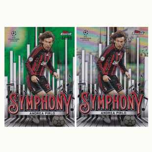 交响乐特卡 99编绿折 2025 topps AC米兰 球星卡 finest 皮尔洛