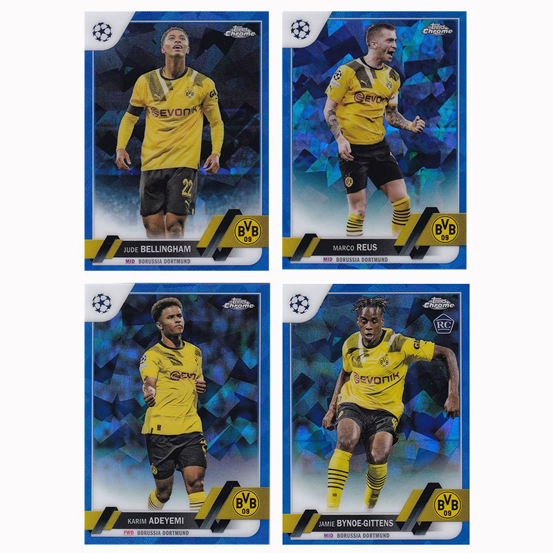 球星卡 蓝碎冰折 2022-23 topps多特蒙德 贝林厄姆 罗伊斯 吉滕斯