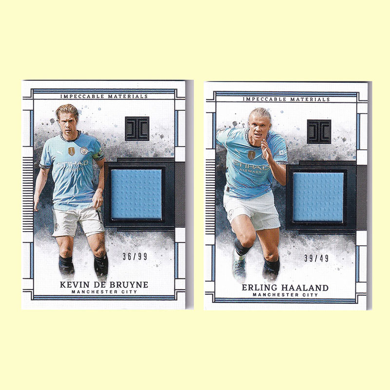 球星卡 德布劳内 哈兰德 球衣物料 2024-25 帕尼尼 小真金 曼城