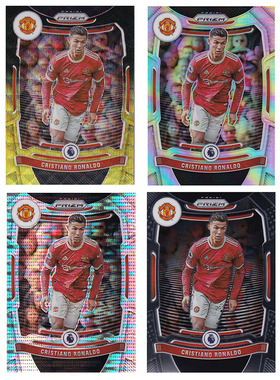 球星卡 C罗 碎点折 银折 黄瓜折 2021-22 PANINI PRIZM 英超 曼联