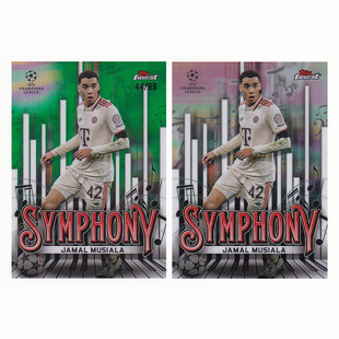 交响乐特卡 99编绿折 2025 topps 拜仁 球星卡 finest 穆夏拉
