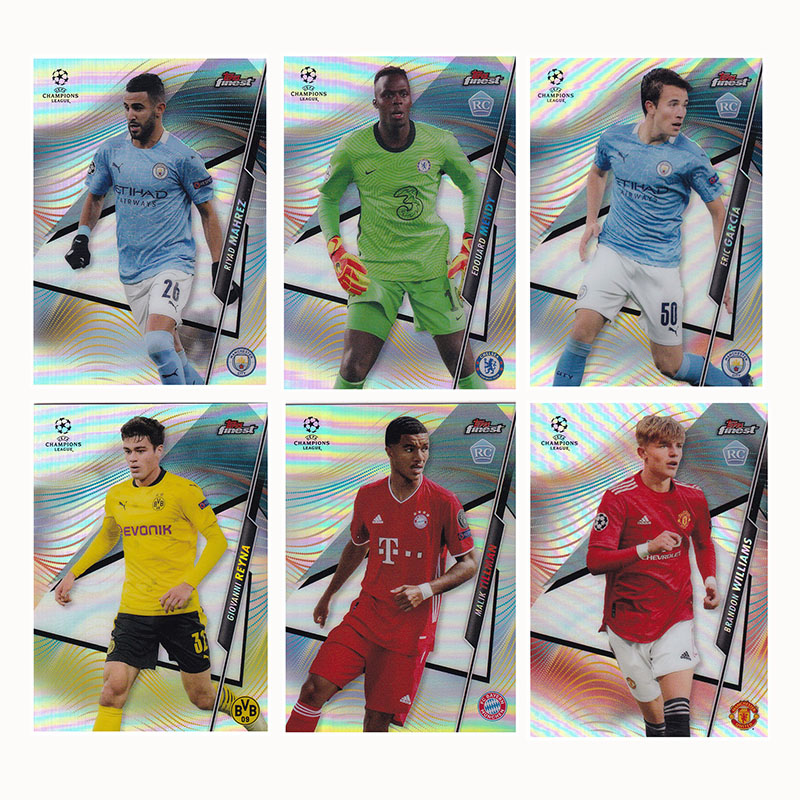 球星卡 2020-21 topps finest 银折 曼城 马赫雷斯 雷纳 威廉斯