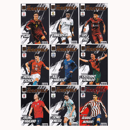 球星卡 漫威特卡2022-23 donruss 梅西 C罗 哈兰德 维尼修斯 加维
