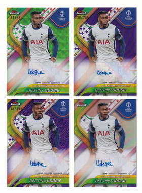 球星卡 乌多吉 签字 199编紫折 银折 2024-25 topps finest 热刺