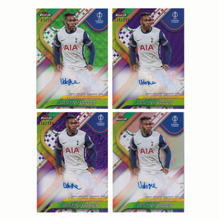 199编紫折 银折 finest 乌多吉 热刺 topps 签字 球星卡 2024