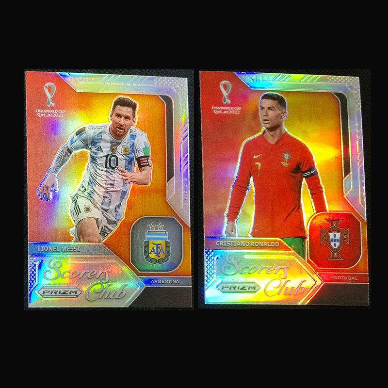 球星卡 梅西 C罗 银折 进球俱乐部 2022世界杯prizm阿根廷 葡萄牙