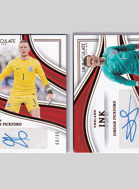 球星卡 皮克福德 签字 99编 2023-24 帕尼尼 IMMACULATE 英格兰
