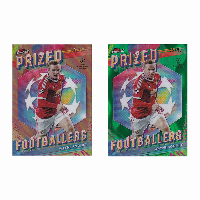 球星卡 鲁尼 75编 99编 橙折 典范球员2023-24 Topps finest 曼联