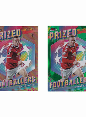 球星卡 鲁尼 75编 99编 橙折 典范球员2023-24 Topps finest 曼联