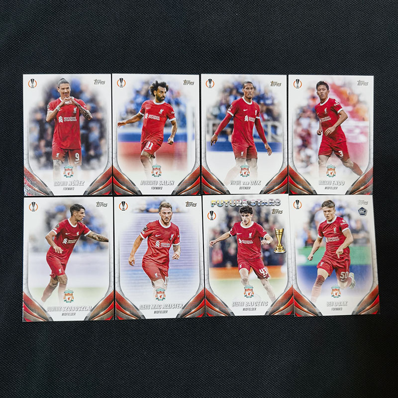 球星卡 利物浦 2023-24 Topps UCC欧战 萨拉赫 范戴克 努涅斯