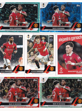 球星卡 拉什福德 加纳乔 125编 双人庆祝 2022-23 TOPPS UCC 曼联