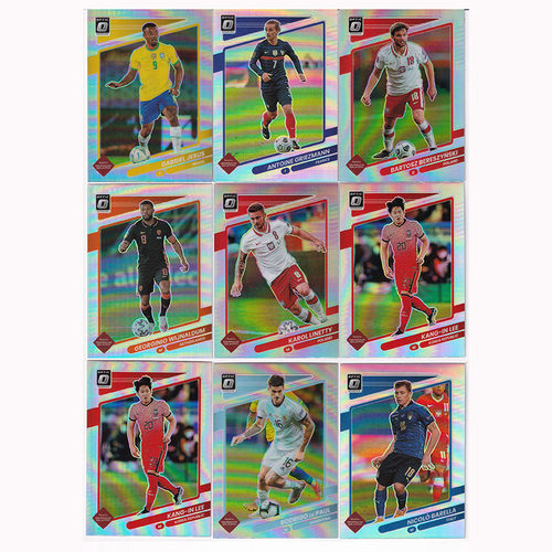 球星卡2021-22 PANINI OPTIC银折 巴雷拉 李刚仁 格列兹曼 德保罗