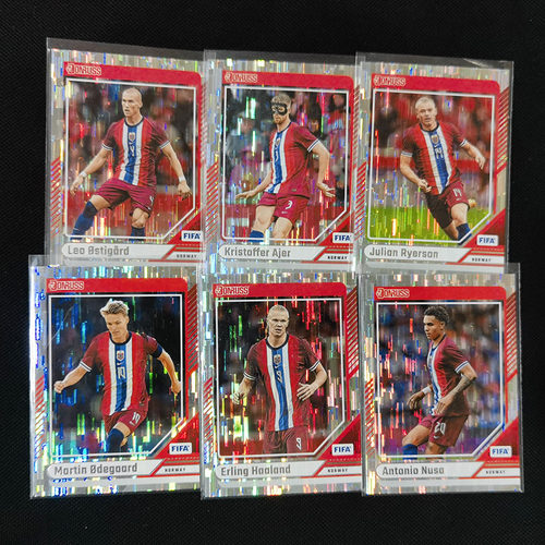 球星卡 哈兰德 厄德高 耶尔森 瀑布折 2024-25 donruss 挪威
