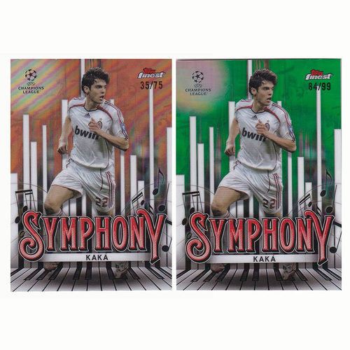 球星卡 卡卡 KAKA 75编玫瑰金折交响乐特卡2025 topps finest米兰