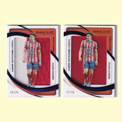 球星卡 阿尔瓦雷斯 25编 双色镜面球衣 2024-25 immaculate 马竞