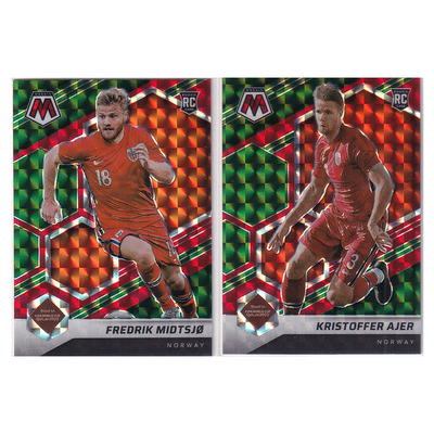 球星卡 阿耶 米德肖 绿马赛克折 panini 2022世界杯之路 挪威