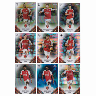 球星卡 阿森纳 银蓝熔岩折 2023-24 Topps 厄德高 哈弗茨 萨卡