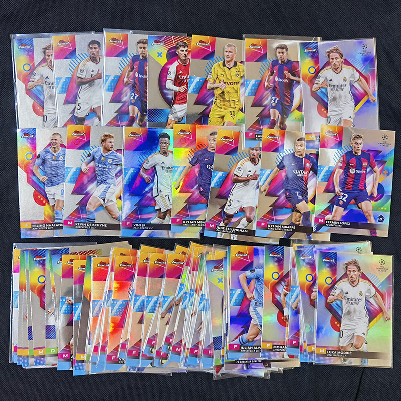 球星卡2023-24 Topps finest银折 亚马尔 姆巴佩 哈兰德 贝林厄姆