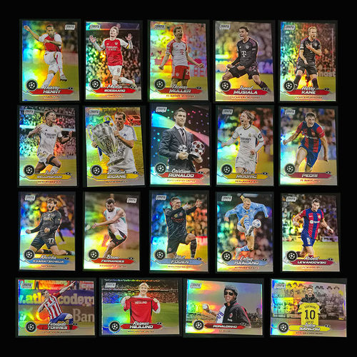 球星卡 2023-24 Topps竞技场 银折 C罗 哈兰德 贝林厄姆 亚马尔