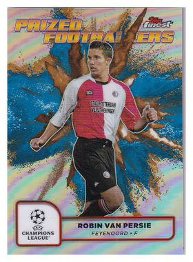 球星卡 范佩西 蓝金泼墨 典范球员 2025 topps finest 费耶诺德