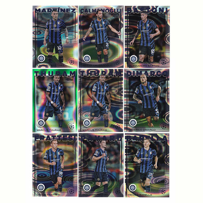 球星卡 国米 雨点折 2024-25 Topps UCC 图拉姆 迪马尔科 劳塔罗