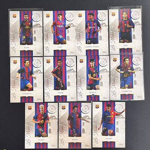 拉玛西亚 梅西 伊涅斯塔 亚马尔 哈维 2025 Topps巴塞罗那125周年