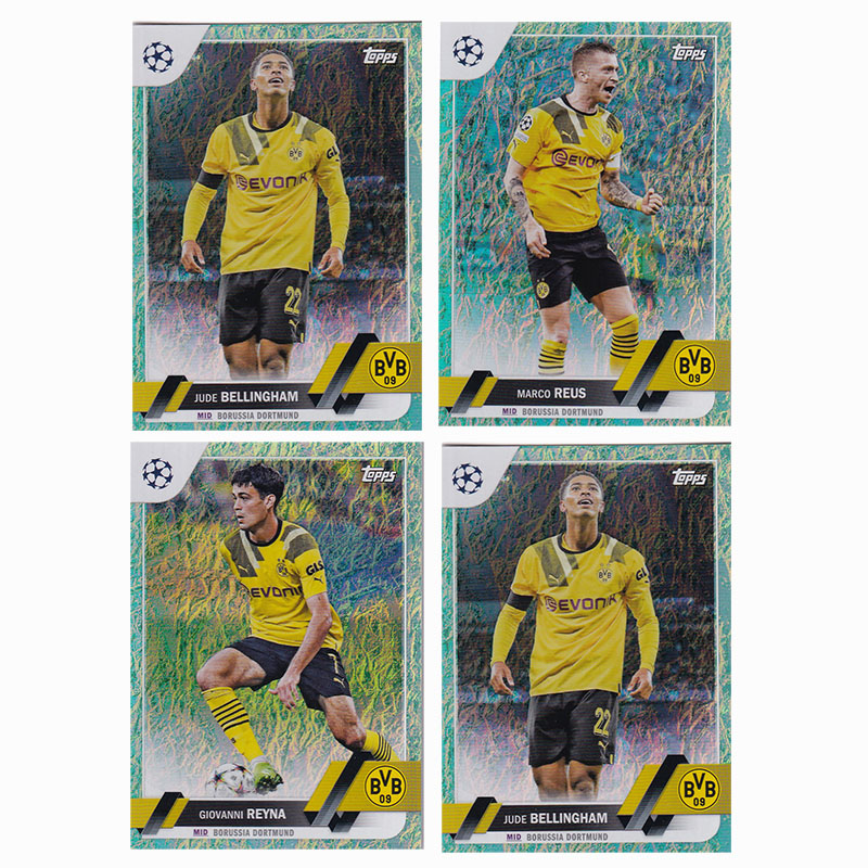 球星卡 贝林厄姆 罗伊斯 雷纳 2022-23 topps 欧冠 碧玉 多特蒙德