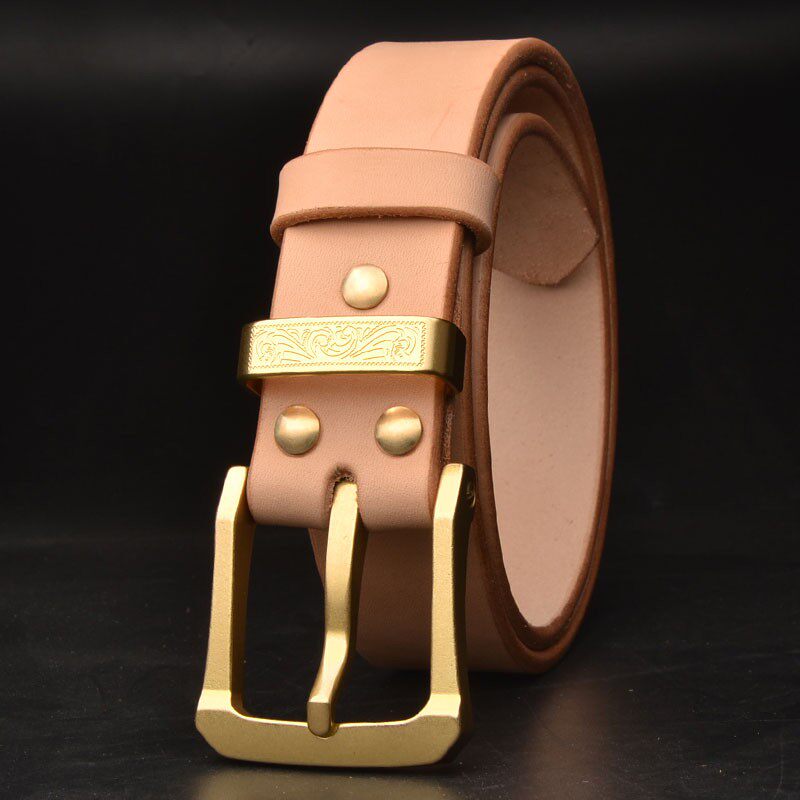 加厚牛皮腰带男加长纯牛皮针扣皮带休闲男士劳保皮带头层牛皮裤带