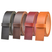 意大利植鞣革头层牛皮皮带条休闲无孔腰带男时尚 腰带 商务真皮裤