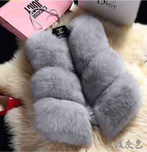 皮草外套皮草马甲短款 毛毛女装 女兔毛背心坎肩大码 女装 特价 新款