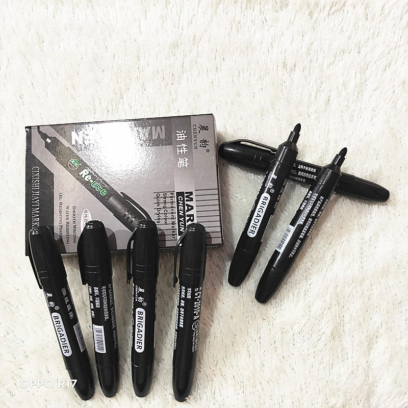 晨韵油性记号笔物流笔光盘笔快递记号笔黑 红 蓝三色可选可以加墨