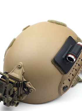 JQ-115头盔手电灯架美式头盔魔术贴支架 兼容原品SF手电M300V K10