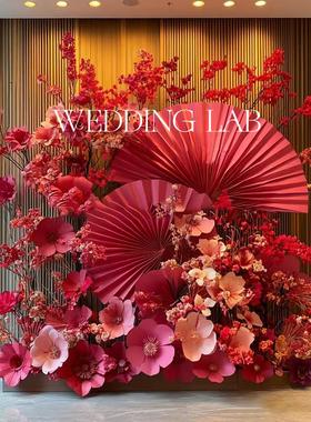 新年红色装置打卡美陈装置摆饰装饰婚礼艺术装饰橱窗陈列商业美陈