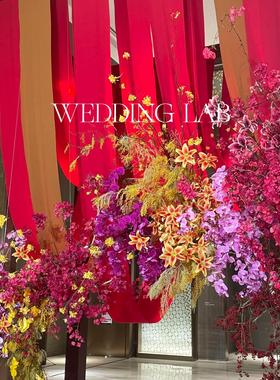 巨红色系列美陈装置摆饰装饰婚礼艺术装饰橱窗陈列商业美陈