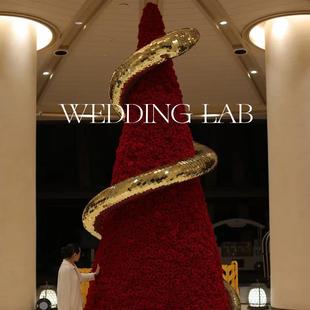 饰橱窗陈列商业美陈 置摆饰婚礼艺术装 2025新款 蛇年打卡美陈装