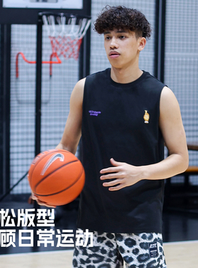 Nirvana原创运动风无袖背心男生夏季冰丝速干吸汗透气篮球训练服