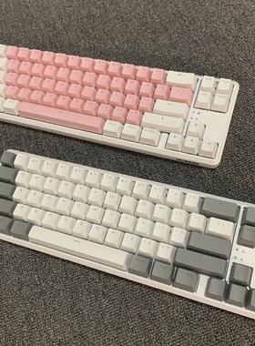 68键机械键盘MAC无线蓝牙61双模typec便携黑爵k680T彩蓝光青轴PBT