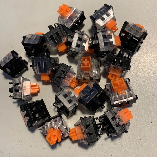 光轴防水网吧橙色机械键盘