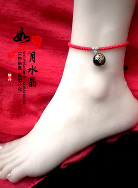 2026年黑曜石生肖属牛吉祥物财福酉吉红绳手链脚链