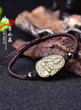 属蛇金曜石精编保平安手链