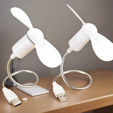 小风扇随身迷你蛇形电脑笔记本USB移动电源风扇桌面风扇电扇静音